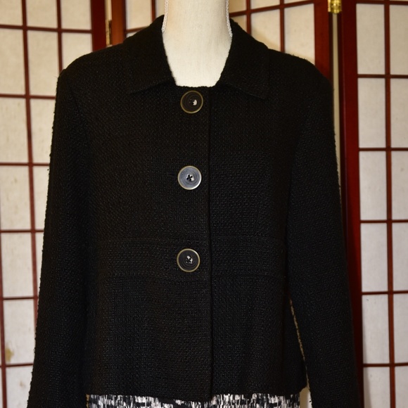 Coletane Jackets & Blazers - Coletane - chic, black weave jacket - 14